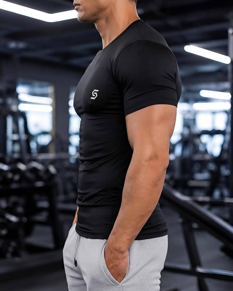 Kompressionsshirt im Training